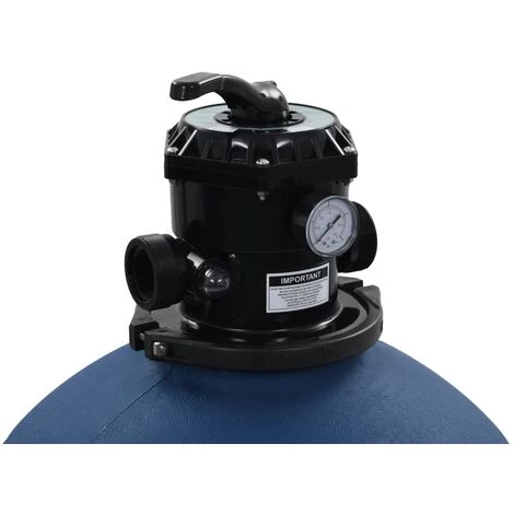 INLIFE Filtre à Sable Pour Piscine Avec Vanne 6 Positions Bleu 660 Mm 4 INLIFE Filtre à Sable Pour Piscine Avec Vanne 6 Positions Bleu 660 Mm – Image 4