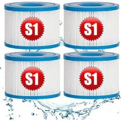 REGALOS Lot De 4 Cartouches De Rechange Pour Filtre à Pour Jardin Extérieur Type S1 PureSpa Easy Set Pool Filter Cartridges