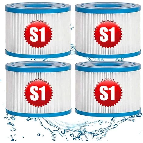 REGALOS Lot De 4 Cartouches De Rechange Pour Filtre à Pour Jardin Extérieur Type S1 PureSpa Easy Set Pool Filter Cartridges 1 REGALOS Lot De 4 Cartouches De Rechange Pour Filtre à Pour Jardin Extérieur Type S1 PureSpa Easy Set Pool Filter Cartridges