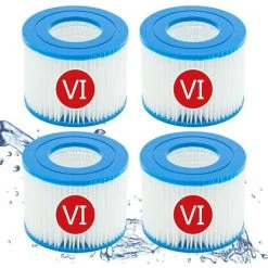 LONGZIMING Cartouches De Filtre Pour Piscine Type VI Pour Bestway 58323, Taille VI Spa Cartouche Filtre Pour Baignoire Pour Miami Pour Vegas, Pour Monaco