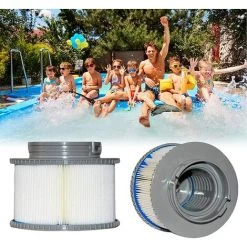 LONGZIMING 2 Pièces Cartouches De Filtres De Piscine Pour Filtre Spa, Pompe à Cartouche Filtrante Pour MSPA FD2089 Remplacement Des Filtres Pour Piscine, Traitement Hot Sub Et Spas -Pompe et filtre de piscine Soldes 56760672 4