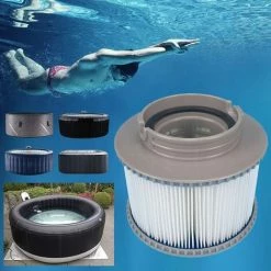 LONGZIMING DingGreat Lot De 2 Cartouches Filtrantes De Piscine, Cartouches De Rechange De Filtre Pour Tous Les Modèles Whirlpool Spas Swimming Piscine Pour Filtre Cartouche MSPA FD2089 -Pompe et filtre de piscine Soldes 56762744 3