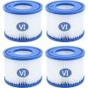 LONGZIMING Lot De 8 Cartouches Filtrantes Pour Piscine De Type VI Pour Bestway Taille 6-58323