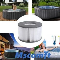 LONGZIMING Mscomft Lot De 4 Filtres De Rechange Pour MSPA Whirlpool Filter - Cartouches Filtrantes Pour Sous-bateaux Et Spa Chauds - Pour Piscines Gonflables - Modèle à Partir De 2020 -Pompe et filtre de piscine Soldes 56762760 5