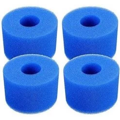 LONGZIMING Filtre De Piscine En Mousse, Filtre Éponge Cartouche, Éponge Filtrante Type A, Cartouche De Filtre En Mousse Réutilisable Lavable, Pour Spa, Piscine, Jacuzzi (4 Pièces)
