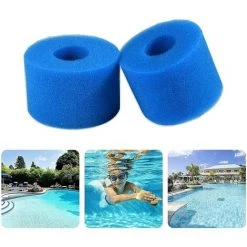 ALMI 2pcs Filterschwamm Typ A,Filter Intex Typ A,filterschwamm,Patronenschwamm Poolfilter Schwimmbad Filter Schaum Für Schwimmbad Aquarium Whirlpool (93 * 30 * 102)