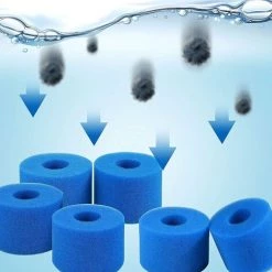 ALMI 2pcs Filterschwamm Typ A，Filter Intex Typ A，filterschwamm，Patronenschwamm Poolfilter Schwimmbad Filter Schaum Für Schwimmbad Aquarium Whirlpool （93 * 30 * 102） -Pompe et filtre de piscine Soldes 57012708 5