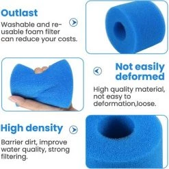 ALMI 4 Pièces Filtre En Mousse Pour Spa, Éponge Filtrante Type A,Filtre En Mousse,Cartouche De Filtre En Mousse Réutilisables Et Lavables,Mousse Pour Piscine,Spa,Jacuzzi (10.8 * 7.3 * 4) 7 ALMI 4 Pièces Filtre En Mousse Pour Spa, Éponge Filtrante Type A,Filtre En Mousse,Cartouche De Filtre En Mousse Réutilisables Et Lavables,Mousse Pour Piscine,Spa,Jacuzzi (10.8 * 7.3 * 4) -Pompe et filtre de piscine Soldes 57012717 3