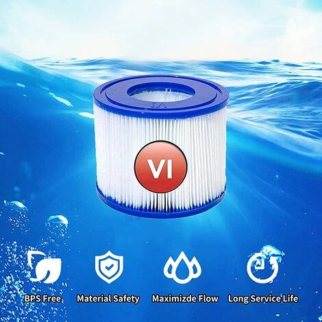 ALMI Cartouches Filtrantes De Rechange Pour Bestway VI, Filtre Cartridge VI Pour Miami, Pour Vegas, Pour Monaco-Taille, Pour Bestway 58323, 58239, 90352E (4 Pièces) 3 ALMI Cartouches Filtrantes De Rechange Pour Bestway VI, Filtre Cartridge VI Pour Miami, Pour Vegas, Pour Monaco-Taille, Pour Bestway 58323, 58239, 90352E (4 Pièces) – Image 3