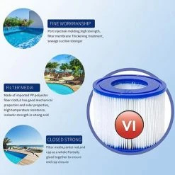 ALMI Cartouches Filtrantes De Rechange Pour Bestway VI, Filtre Cartridge VI Pour Miami, Pour Vegas, Pour Monaco-Taille, Pour Bestway 58323, 58239, 90352E (4 Pièces) 8 ALMI Cartouches Filtrantes De Rechange Pour Bestway VI, Filtre Cartridge VI Pour Miami, Pour Vegas, Pour Monaco-Taille, Pour Bestway 58323, 58239, 90352E (4 Pièces) -Pompe et filtre de piscine Soldes 57115377 4