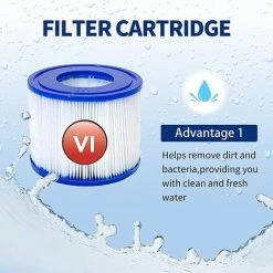 ALMI Cartouches Filtrantes De Rechange Pour Bestway VI, Filtre Cartridge VI Pour Miami, Pour Vegas, Pour Monaco-Taille, Pour Bestway 58323, 58239, 90352E (4 Pièces) 9 ALMI Cartouches Filtrantes De Rechange Pour Bestway VI, Filtre Cartridge VI Pour Miami, Pour Vegas, Pour Monaco-Taille, Pour Bestway 58323, 58239, 90352E (4 Pièces) -Pompe et filtre de piscine Soldes 57115377 5