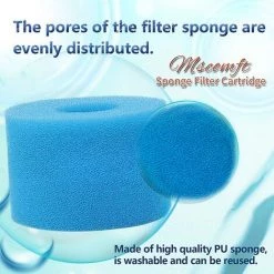 ALMI Lot De 4 Cartouches Filtrantes En Mousse Pour Intex De Type S1, Cartouche De Filtre En Mousse Pour Intex Pure Spa, Cartouche De Mousse éponge Pour Type S1 -Pompe et filtre de piscine Soldes 57115414 3