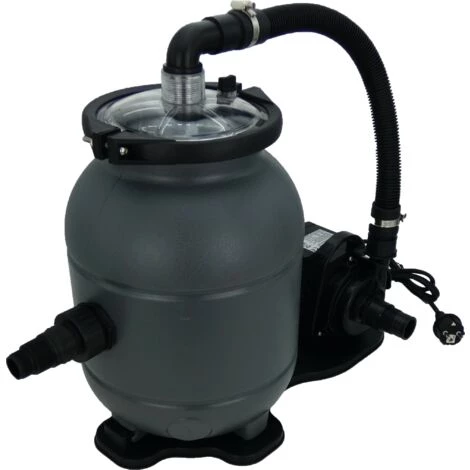 EDG Groupe Filtration Piscine - Maxi 10m3 - Fourni Avec Balles Filtrantes - Connexion Tubes 32/38 - Kit Filtration Piscine Hors Sol - Summer Fun Best Clean - Gris 2 EDG Groupe Filtration Piscine - Maxi 10m3 - Fourni Avec Balles Filtrantes - Connexion Tubes 32/38 - Kit Filtration Piscine Hors Sol - Summer Fun Best Clean - Gris – Image 2