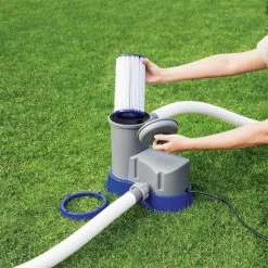 QERSTA Cartouches De Filtre De Piscine Élément De Filtration Intex Pour Filtre Piscine Intex Type A Accessoire De Filtre De Pompe De Circulation D'eau De Piscine 10.7x10.7x20.5cm -Pompe et filtre de piscine Soldes 57297580 3