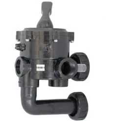 Vanne Piscine Multivoie - Vanne Side 1''1/2 - 6 Voies Avec Montage Entraxe 125 Mm - Noire De Astralpool