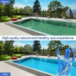 TRIOMPHE Filtre Spa, Cartouche De Purification Minérale,T-Audace 2 Pièces Purificateur Minérale, Bâtons Minéraux Pour Clarifier L'eau, Installer Dans Le Filtre à Cartouche De Piscine -Pompe et filtre de piscine Soldes 57583460 5