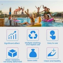 TRIOMPHE 4 Pièces Filtre En Mousse Pour Spa,T-Audace Éponge Filtrante Type A，Filtre En Mousse，Cartouche De Filtre En Mousse Réutilisables Et Lavables，Mousse Pour Piscine，Spa，Jacuzzi (10.8 * 7.3 * 4) -Pompe et filtre de piscine Soldes 57583654 4