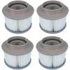 BARES Lot De 4 Filtres De Rechange Pour FD2089, Cartouche De Filtre Pour Piscine Et Spa