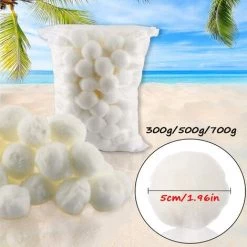 ABCRITAL Boules De Filtre De Piscine, Balles Filtrantes, Balles Filtrantes Réutilisables, Balles Filtrantes Piscine, Matériel De Nettoyage Piscine Balles Pour Filtres À Sable, Filtration De L'Eau (700G) -Pompe et filtre de piscine Soldes 57637072 2