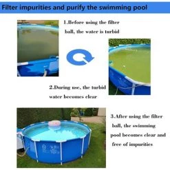 READCLY Boules De Filtre,Balles Filtrantes 700g Peut Remplacer 25 Kg Sable Filtrant Sable De Quartz,Média Filtre à Fibres Utilisées Dans Les Piscines, Filtres à Sable, Filtration D'eau. -Pompe et filtre de piscine Soldes 57816307 2