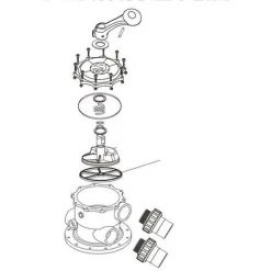 READCLY Joint Etoile Vanne Multivoie Joint Filtre A Sable Piscine Joint Etancheite Filtre Piscine 4 5 Branche Pour Vanne 1.5 2 Pouce -Pompe et filtre de piscine Soldes 57816316 2