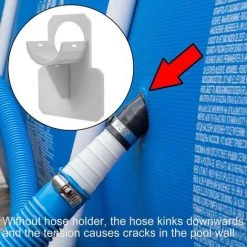 MACARON Support De Tuyau De Piscine Blanc 30-38mm, Support De Tuyau D'eau, Support De Piscine Support De Tuyau Support De Tuyau Accessoires De Support Conçus Pour Les Piscines Intex LO-Ron -Pompe et filtre de piscine Soldes 58064873 5