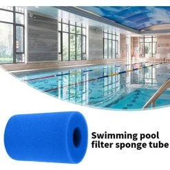 MACARON Filtre Éponge, Éponge De Cartouche Filtrante, éponge De Filtre De Piscine, Cartouche De Remplacement Lavable Réutilisable, Filtre D'éponge De Filtre De Bain à Remous(2 Pièces 20x10cm)LO-Ron -Pompe et filtre de piscine Soldes 58064884 5