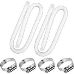 MACARON Tuyau De Rechange Pour Piscine De 1,25 Po De Diamètre Pour Piscines Hors Terre, Piscine Avec Pince Métallique Pour Pompe De Filtre Intex Ou Tuyaux De 3,2 Cm - 1,5 Mètre De Long (Paquet De 2)LO-Ron