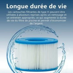 MACARON For Intex S1 Lot De 4 Cartouches De Rechange Pour Filtre à Pour Jardin Extérieur Type S1 PureSpa Easy Set Pool Filter Cartridges LO-Ron -Pompe et filtre de piscine Soldes 58064898 4