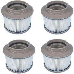 MACARON MSPA Cartouches De Rechange De Filtre Pour Tous Les Modèles Whirlpool Spas Swimming Piscine,Cartouches Filtrantes Avec Filet Pour MSpa Les Spas Bubble Spa (4 Pièces)LO-Ron