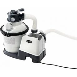 INTEX Pompe à Filtre De Sable - Noir - Blanc - Piscine Hors-sol - Vanne à 6 Voies - Secteur - 220 - 240 V (126644GS)