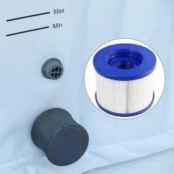 REGALI Lot De 2 Cartouches Filtrantes De Rechange Pour Spa Hot Tub/Spa - Avec Filetage à Vis - Pour Spa-N1407535/filtre For Mspa,Pour Spa Pool Filtre Kit D'entretien -Pompe et filtre de piscine Soldes 58282038 5