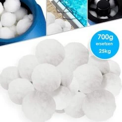 PERLE RARE 700g Boules De Filtre De Piscine, Balles Filtrantes,Média Filtre à Fibres Pour Piscine Filtres à Sable Filtrage De L'eau. (Blanc) 9 PERLE RARE 700g Boules De Filtre De Piscine, Balles Filtrantes,Média Filtre à Fibres Pour Piscine Filtres à Sable Filtrage De L'eau. (Blanc) -Pompe et filtre de piscine Soldes 58303483 5