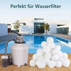 LTS FAFA Boules Filtrantes Pour Systèmes De Filtration à Sable, Boules Filtrantes De 700 G Remplacent 25 Kg De Sable Filtrant, Boules Filtrantes Pour Filtres De Piscine, Systèmes De Filtration De Piscine, Pompes De Filtration 9 LTS FAFA Boules Filtrantes Pour Systèmes De Filtration à Sable, Boules Filtrantes De 700 G Remplacent 25 Kg De Sable Filtrant, Boules Filtrantes Pour Filtres De Piscine, Systèmes De Filtration De Piscine, Pompes De Filtration -Pompe et filtre de piscine Soldes 58338196 5