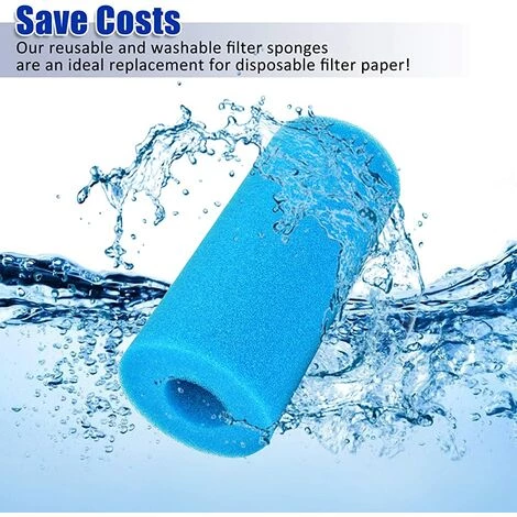 TANABATA 4 Pièces Éponge Filtrante Type A, Cartouche De Filtre En Mousse, Mousse Pour Filtre Piscine, Réutilisables Et Lavables, Filtre En Mousse Pour Spa, Piscine, Jacuzzi 5 TANABATA 4 Pièces Éponge Filtrante Type A, Cartouche De Filtre En Mousse, Mousse Pour Filtre Piscine, Réutilisables Et Lavables, Filtre En Mousse Pour Spa, Piscine, Jacuzzi – Image 5