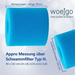 TANABATA 4 Filtres De Piscine En éponge De Type H - Cartouches Filtrantes Réutilisables Et Lavables - Pour Remplacement De Nettoyage Type H -Pompe et filtre de piscine Soldes 58385553 5