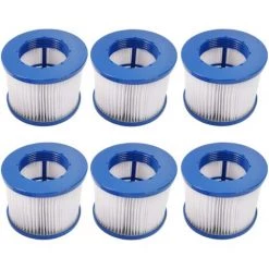 Lot De 6 Cartouches De Filtres Pour Spa Gonflable Cocooning Water - Blanc