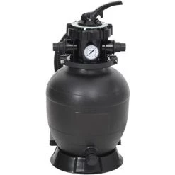 VidaXL Filtre à Sable De Piscine Avec Vanne 6 Voies Noir -Pompe et filtre de piscine Soldes 58527948 4