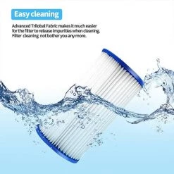 AOUGO Filtre De Rechange Pour Piscine Spa - Cartouche Filtrante De Rechange Compatible Avec 29000E / 59900E Pour Piscine Gonflable, Bain à Remous, Spa -Pompe et filtre de piscine Soldes 58573978 4