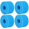 DONTODENT 4 Pièces Éponge Filtrante, Cartouche De Filtre En Mousse, Mousse Pour Filtre Piscine, Réutilisables Et Lavables, Filtre En Mousse - 100*40*200MM, Bleu