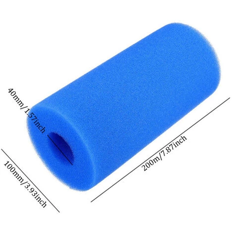 DONTODENT 4 Pièces Éponge Filtrante, Cartouche De Filtre En Mousse, Mousse Pour Filtre Piscine, Réutilisables Et Lavables, Filtre En Mousse - 100*40*200MM, Bleu 2 DONTODENT 4 Pièces Éponge Filtrante, Cartouche De Filtre En Mousse, Mousse Pour Filtre Piscine, Réutilisables Et Lavables, Filtre En Mousse - 100*40*200MM, Bleu – Image 2