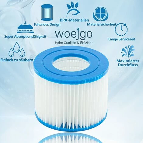 GDRHVFD 8Pcs Cartouches Filtrantes Pour Piscine De Type Vi Pour Bestway Taille 6-58323 2 GDRHVFD 8Pcs Cartouches Filtrantes Pour Piscine De Type Vi Pour Bestway Taille 6-58323 – Image 2