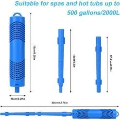 REGALI Filtre Spa Dure 4 Mois Cartouches De Filtres De Piscine à Cartouche Pièces Minérales Pour Spa Et Jacuzzi Cartouche Filtrante Pour Piscine Et Spa Cartouche Spa Bâton Filtre De Piscine, 2 Pièces（Bleu） -Pompe et filtre de piscine Soldes 58700215 4
