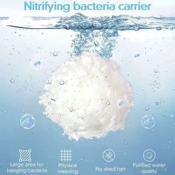 FVBJD 1300g Balles Filtrantes,Boules De Filtre De Piscine,Réutilisables,Média Filtre à Fibres Peut Remplacer 45 Kg Sable Quartz Piscine Filtres à Sable Filtrage De L'eau,Utilisées Dans Les Piscines -Pompe et filtre de piscine Soldes 58754775 4