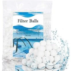 FVBJD 900g Boules De Filtre De Piscine Balles Filtrantes Balles De Filtration Filtre Balls Réutilisables Peut Remplacer 57 Kg Sable Filtrant Sable De Quartz,Convient Systèmes De Filtration