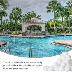 FVBJD Boules De Filtre De Piscine 700g,Balle Filtrante Piscine,Alternative Pour 25 Kg De Sable,Filtre Pour Système De Filtre à Sable,Boules De Filtre Réutilisables De Piscine,Filtrage De L'eau -Pompe et filtre de piscine Soldes 58754783 3