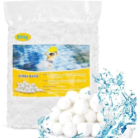 FVBJD Balles Filtrantes,800g Boules De Filtre De Piscine,Pool Filter Balls,Balles De Filtration,Nettoyeur De Piscine,Média Filtre à Fibres Pour Piscine,Convient à Divers Systèmes De Filtration 1 FVBJD Balles Filtrantes,800g Boules De Filtre De Piscine,Pool Filter Balls,Balles De Filtration,Nettoyeur De Piscine,Média Filtre à Fibres Pour Piscine,Convient à Divers Systèmes De Filtration