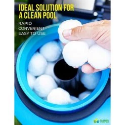 FVBJD ® Balles Filtrantes Pour Piscine 700 G | Filtre Pour Système De Filtre à Sable | Remplace 25 Kg De Sable Filtrant | Boules Filtrantes Extra Durables Pour Une Eau Claire -Pompe et filtre de piscine Soldes 58754811 4