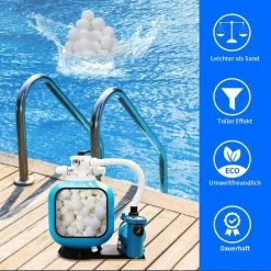 FVBJD Balles Filtrantes 700g, Balles Filtrantes Pour Piscine, Système De Filtration à Sable Alternative Pour 25 Kg De Sable Filtrant, Accessoires De Rechange Pour Filtre De Piscine, Pompe De Filtration 6 FVBJD Balles Filtrantes 700g, Balles Filtrantes Pour Piscine, Système De Filtration à Sable Alternative Pour 25 Kg De Sable Filtrant, Accessoires De Rechange Pour Filtre De Piscine, Pompe De Filtration -Pompe et filtre de piscine Soldes 58754820 2