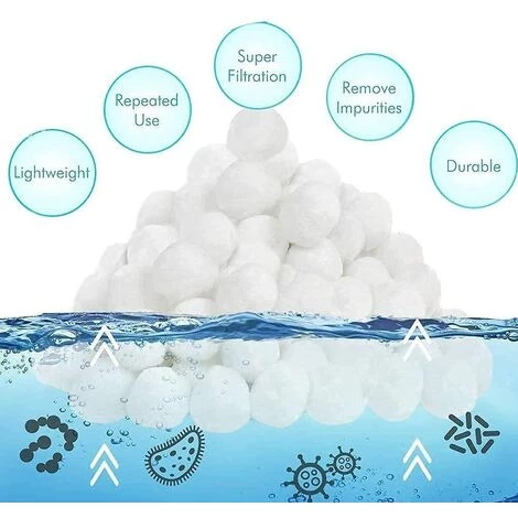 FVBJD Balles Filtrantes 1400g,Boules De Filtre Réutilisables De Piscine,Alternative Pour 50 Kg De Sable,Boules De Filtre De Piscine Pour Piscines Intérieure Et Extérieure,Média Filtre à Fibres Pour Piscine 3 FVBJD Balles Filtrantes 1400g,Boules De Filtre Réutilisables De Piscine,Alternative Pour 50 Kg De Sable,Boules De Filtre De Piscine Pour Piscines Intérieure Et Extérieure,Média Filtre à Fibres Pour Piscine – Image 3